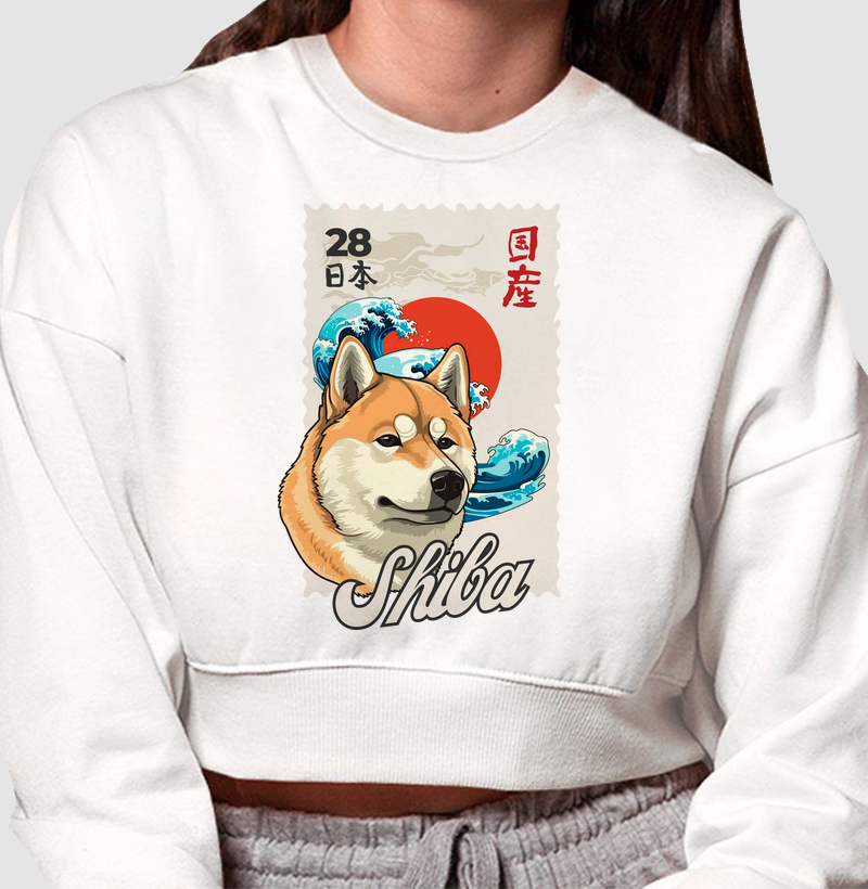 Cropped Moletom Nihon Shiba Dog Pulse