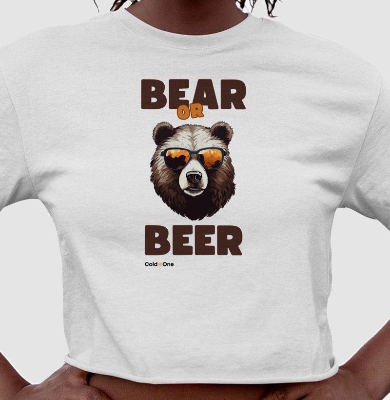 Camiseta Cropped Bear or Beer