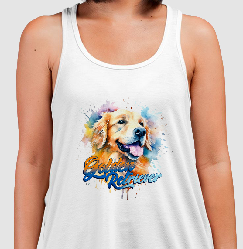 Golden Retriever Aquarela