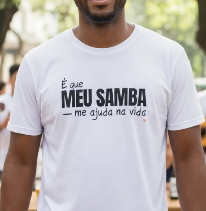 É que meu samba me ajuda na vida