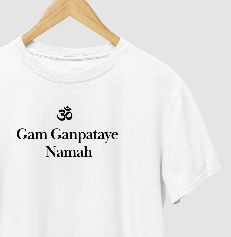 Camiseta Om Gam Ganapataye Namah