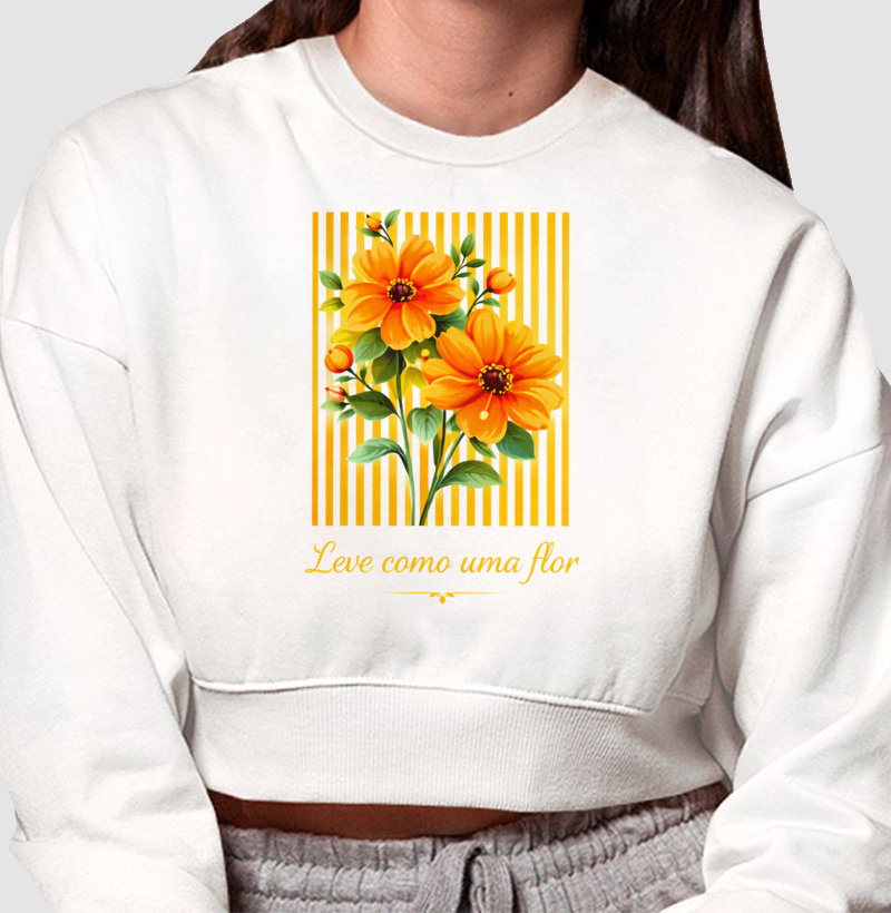 Camiseta Leve como uma flor 