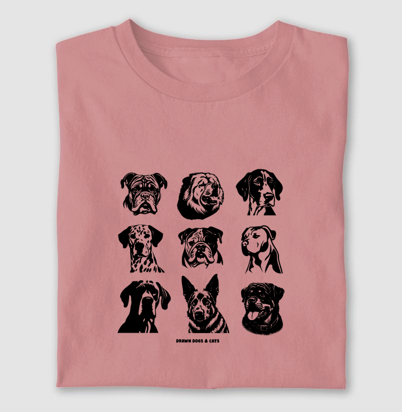 Nove cachorros de raças grandes