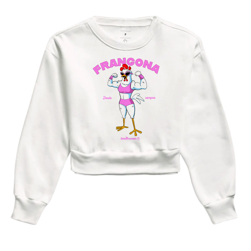 Cropped moletom Frangona