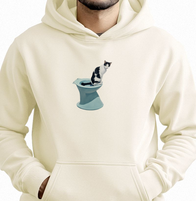 Gatíneo no Vaso Sanitário