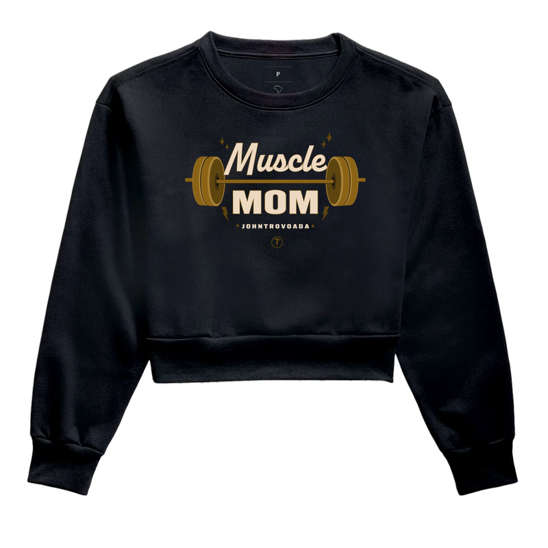 Cropped Moletom Muscle Mom Rock
