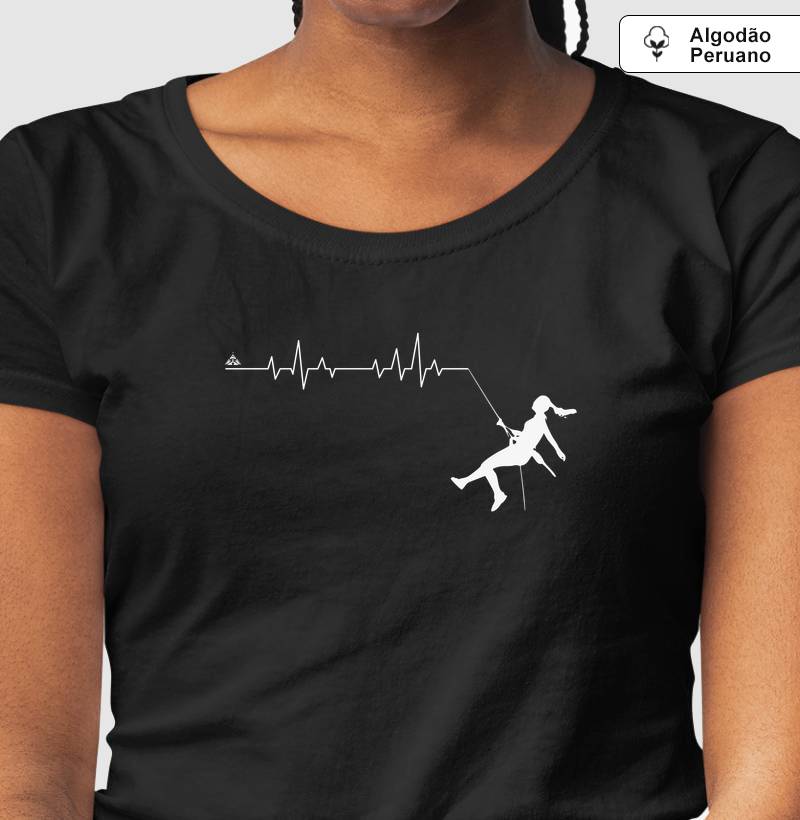 Rapel pulsante para elas - Camiseta Algodão Peruano