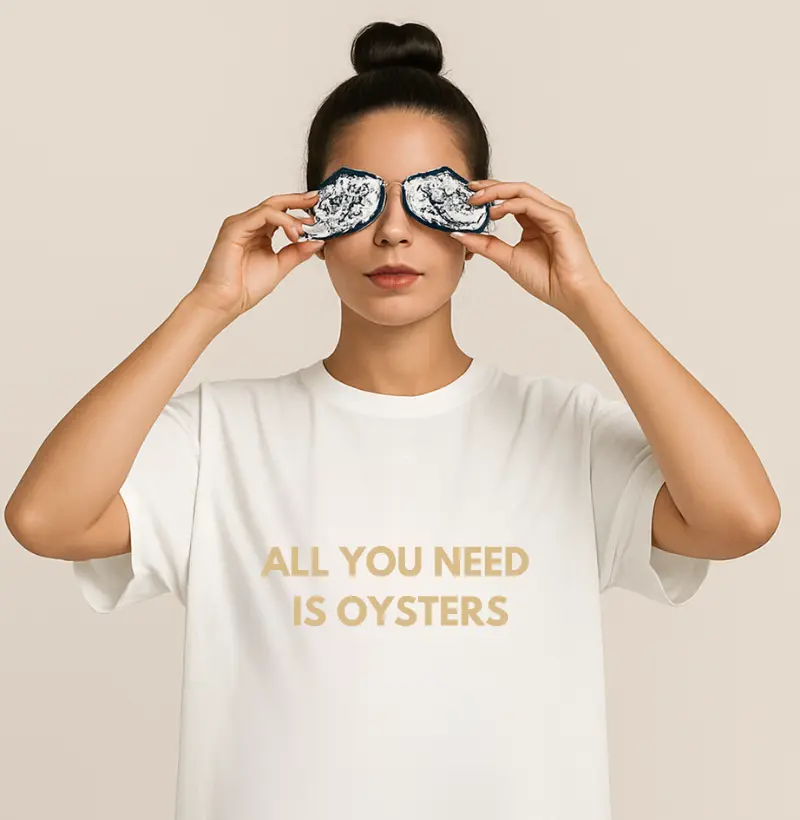 Camiseta Oversized All You Need Is Oysters