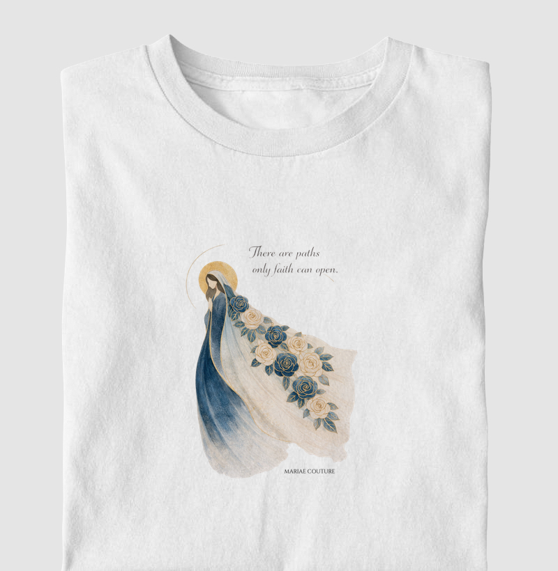 Camiseta Maria manto floral