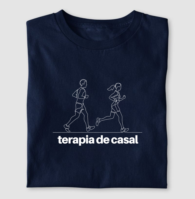 Camiseta terapia de casal corredores