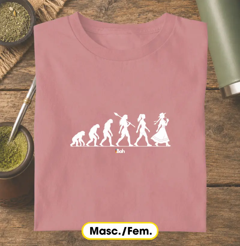 Evolução humana - Gaúcha - Camiseta