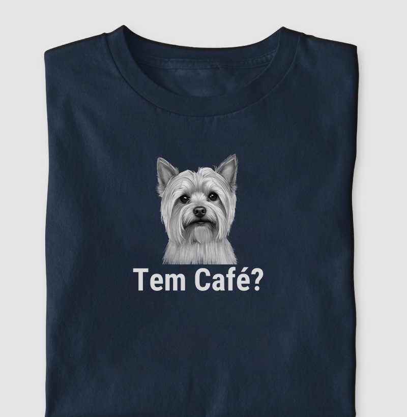Camiseta Tem Café Yorkshire Algodão Nacional 