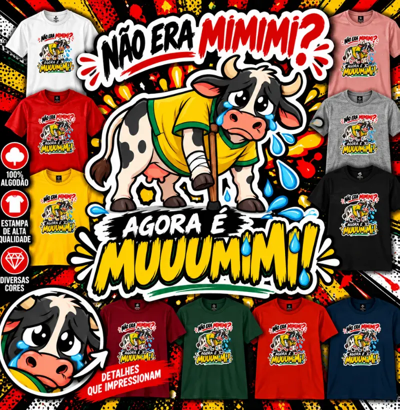 Camiseta Muuumimi em Algodão