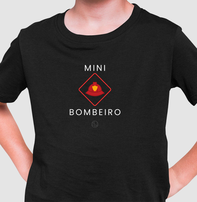 Camiseta Infantil Mini Bombeiro 