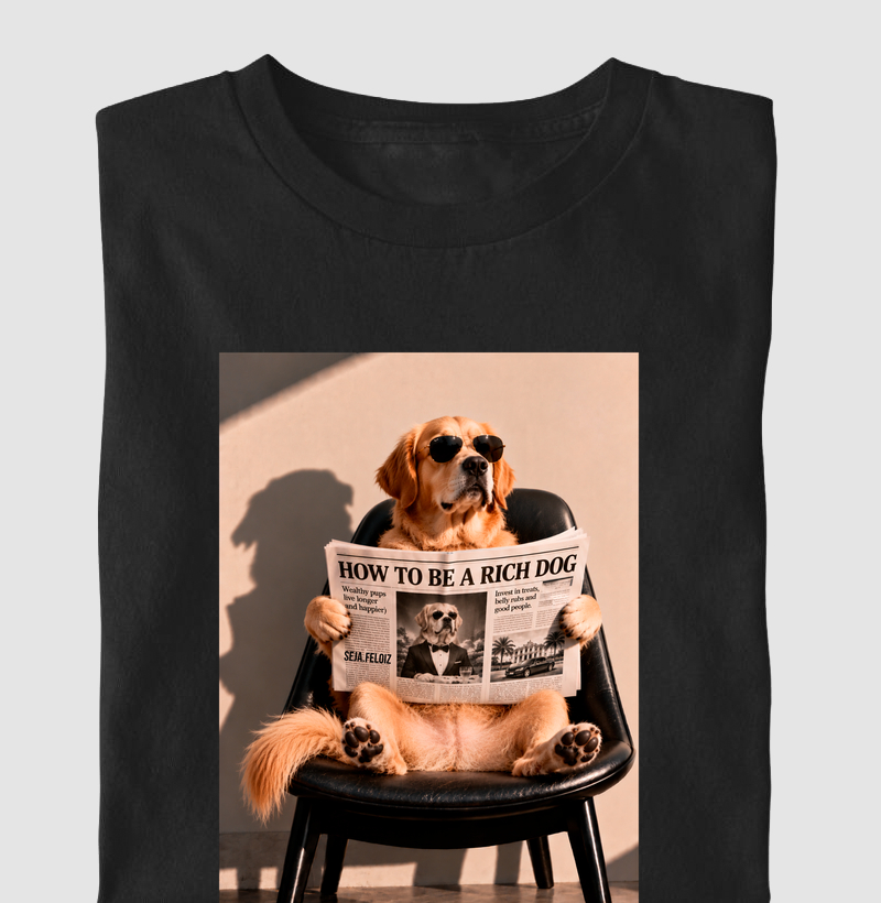 💸 How to Be a Rich Dog – Versão Golden Retriever 🐾👑