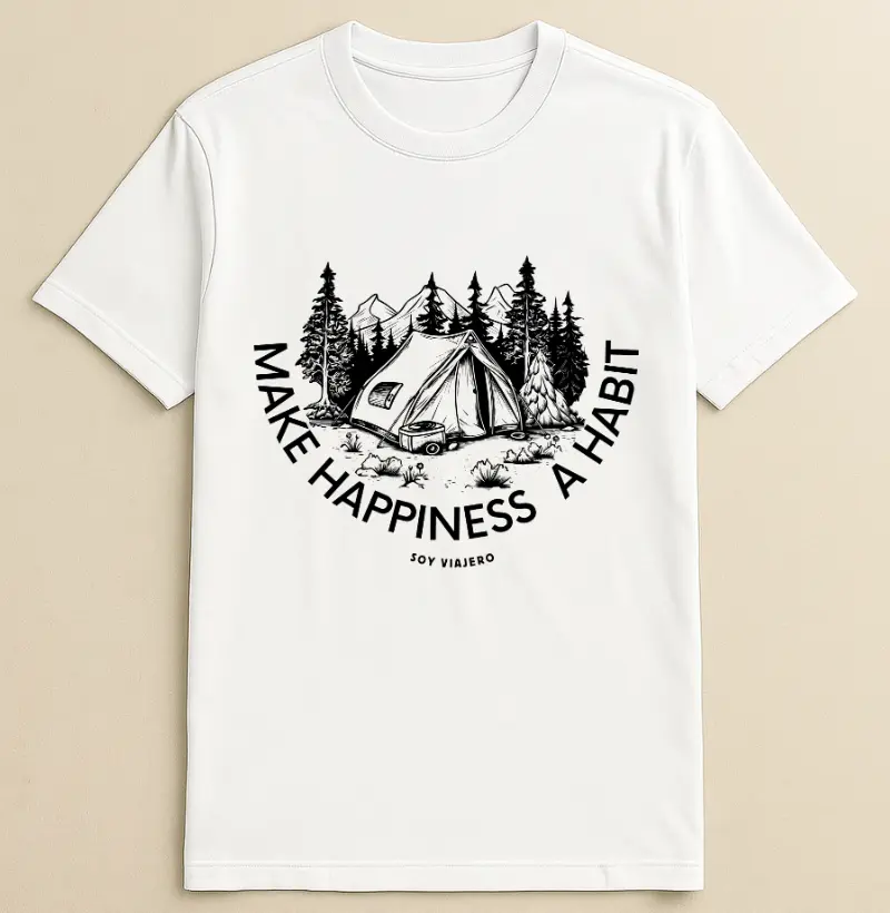 Camiseta Algodão Hapiness