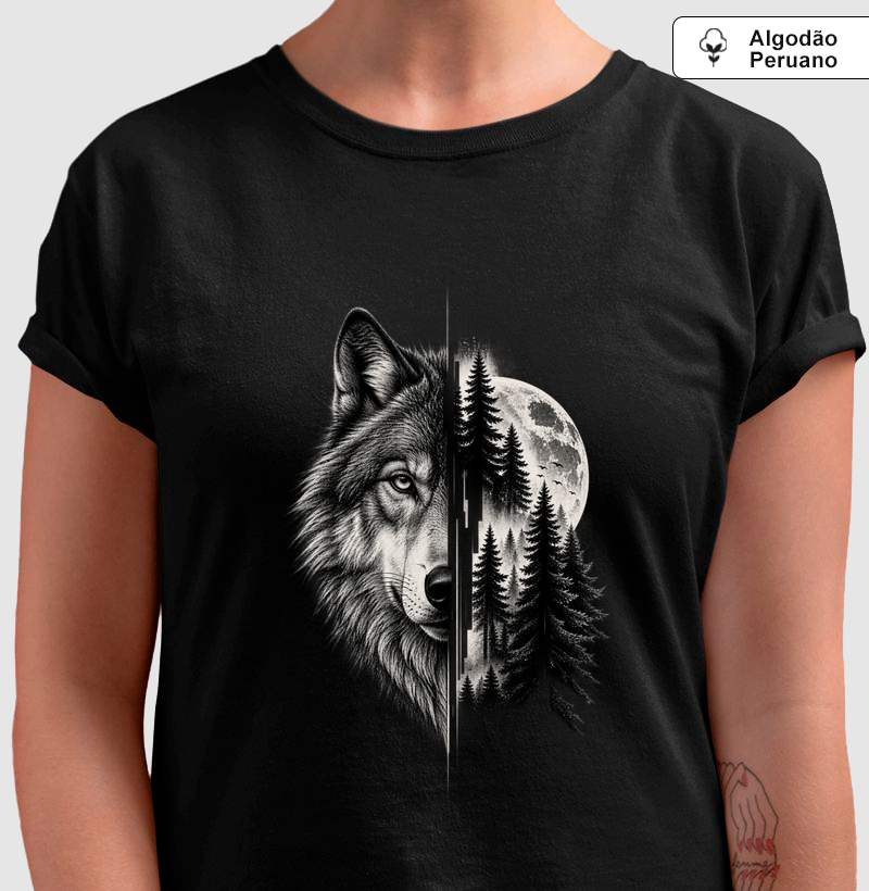 Camiseta Algodão Peruano — Lobo | SEVENTH