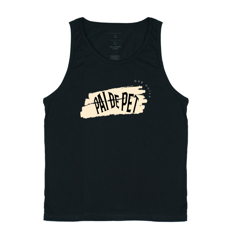 Camiseta Regata Dog Pulse Pai de Pet - Father of Tails 