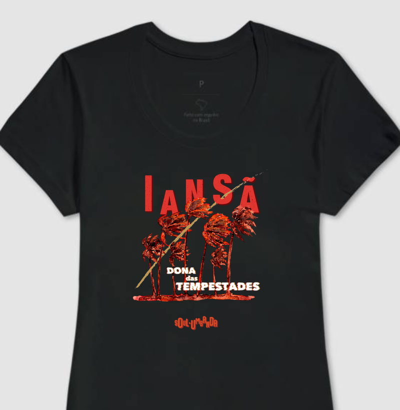 camiseta IANSÃ dona das tempestades feminina