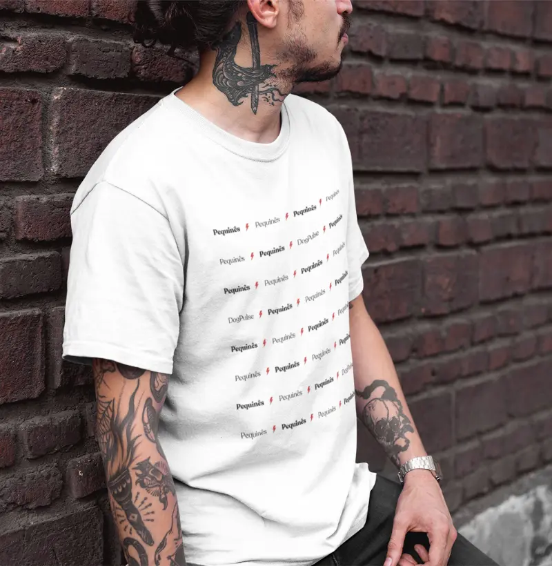 Camiseta Algodão Peruano Dog Pulse Collection Ray of Light - Pequinês