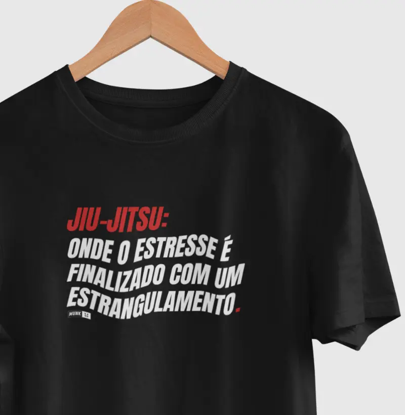 Jiu-Jitsu: Onde o estresse é finalizado com um estrangulamento.