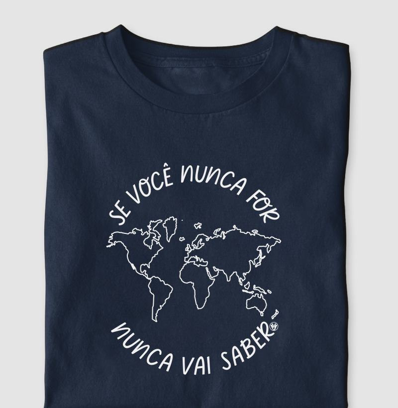 Se Você Nunca For – Mapa Mundo Minimalista