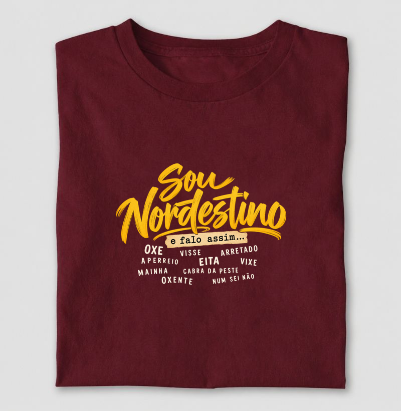 Sou nordestino e falo assim - Camiseta