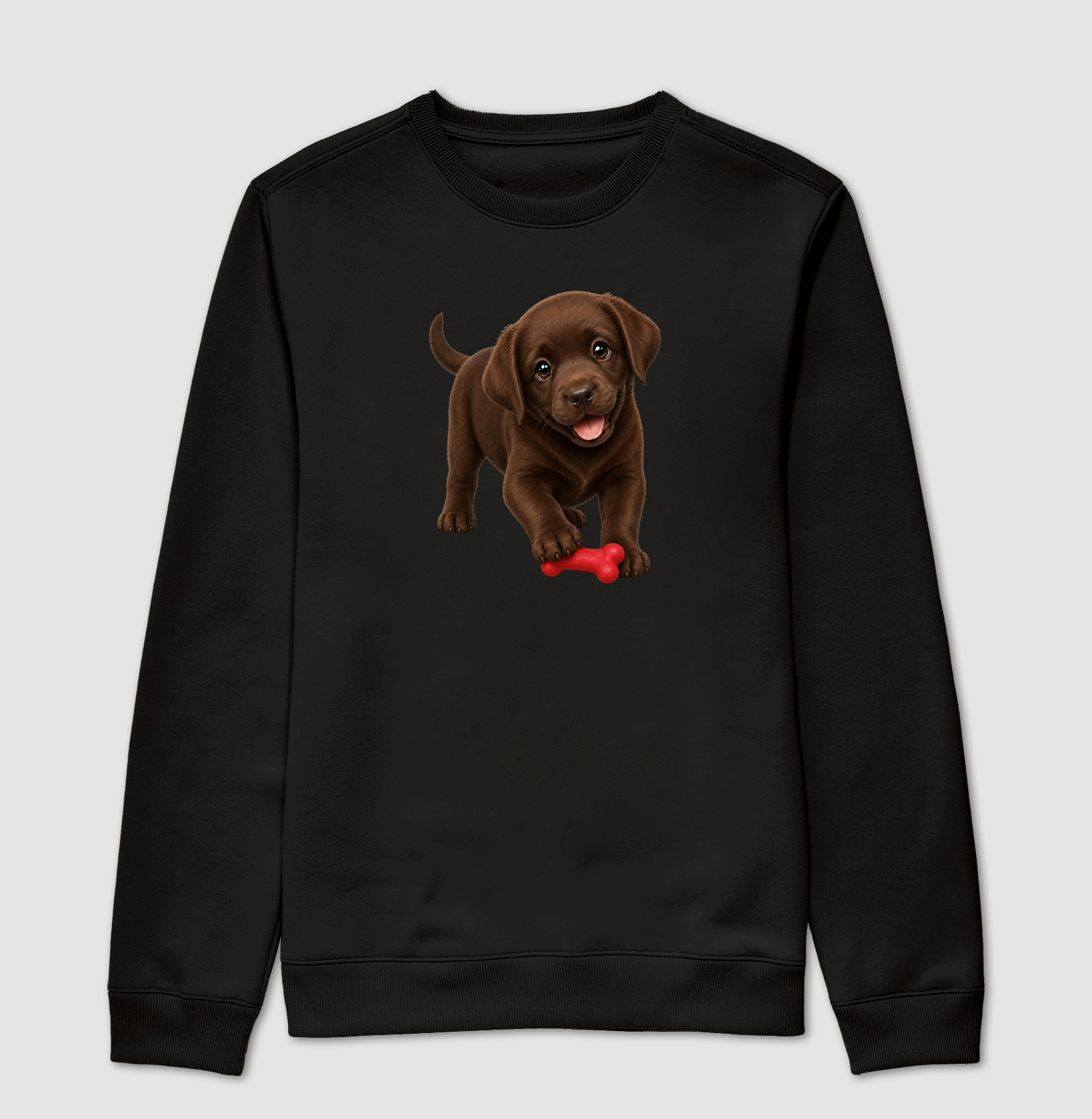 Labrador Chocolate - Desenho Animado - Suéter Moletom