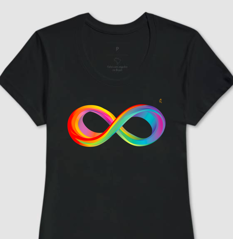 Baby Look - Símbolo Infinito Colors