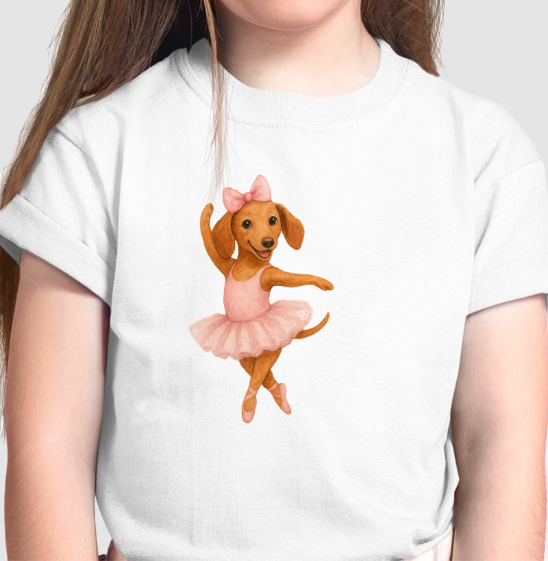 Dachshund Balet - Camiseta Infantil