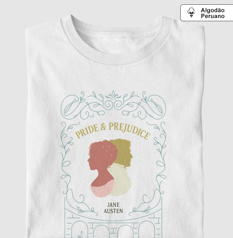 Camiseta - Orgulho e Preconceito - Jane Austen