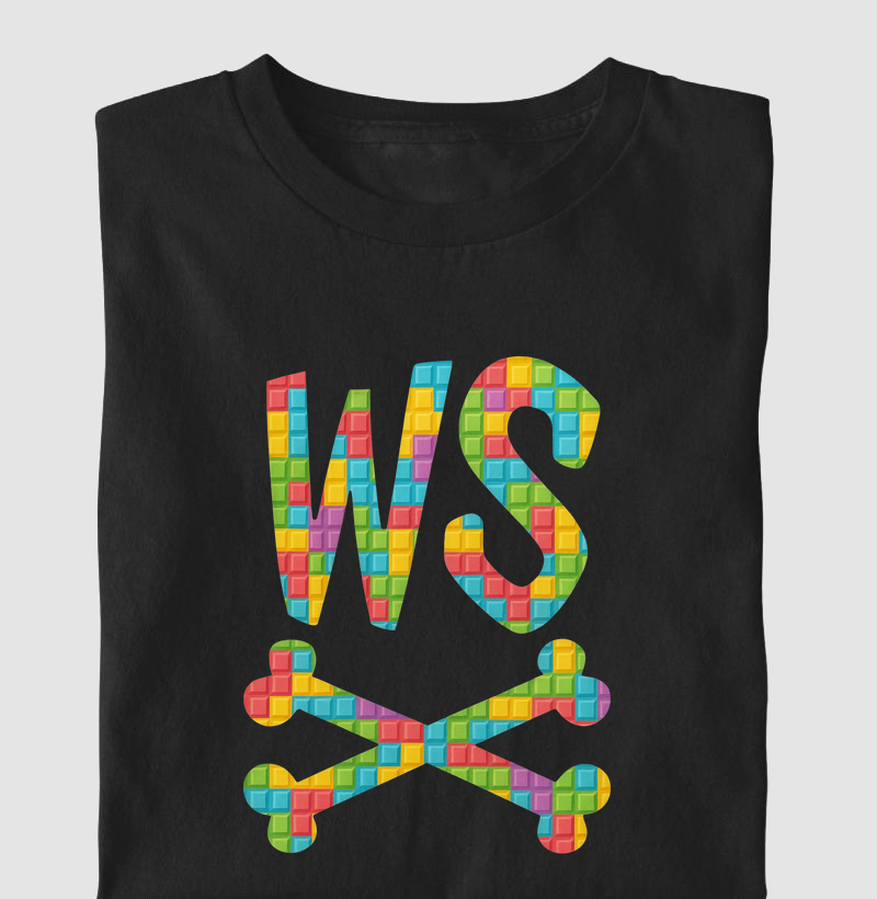Camiseta Wodskull WS Tetris Logo