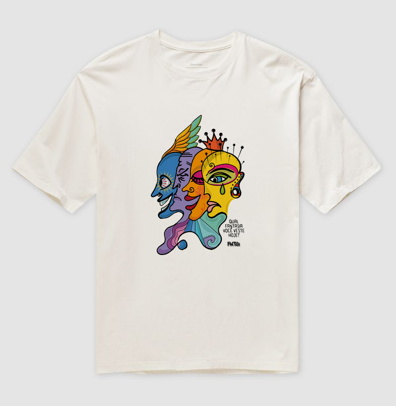 T-SHIRT OVERSIZED "DIA" / MÁSCARAS