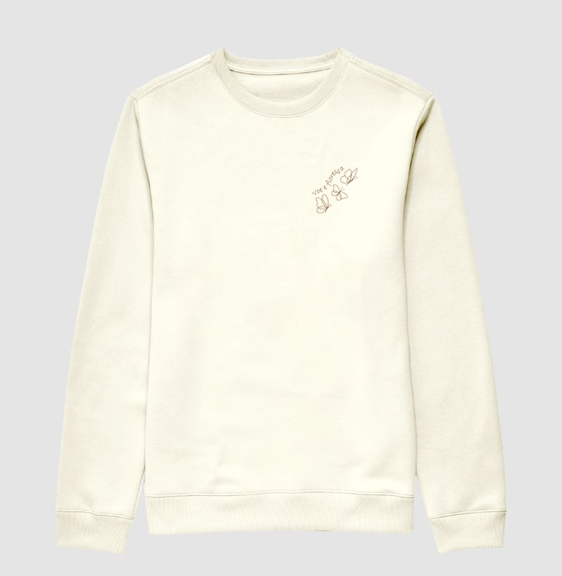 Moletom Suéter Voe e Floresça