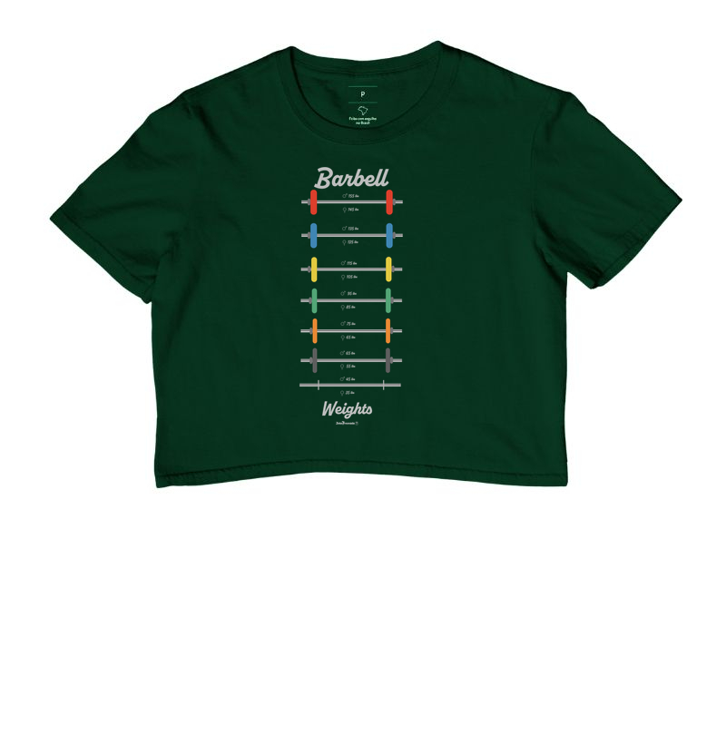 Cropped Barbell Weights 