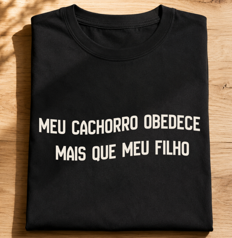Meu cachorro obedece mais que meu filho