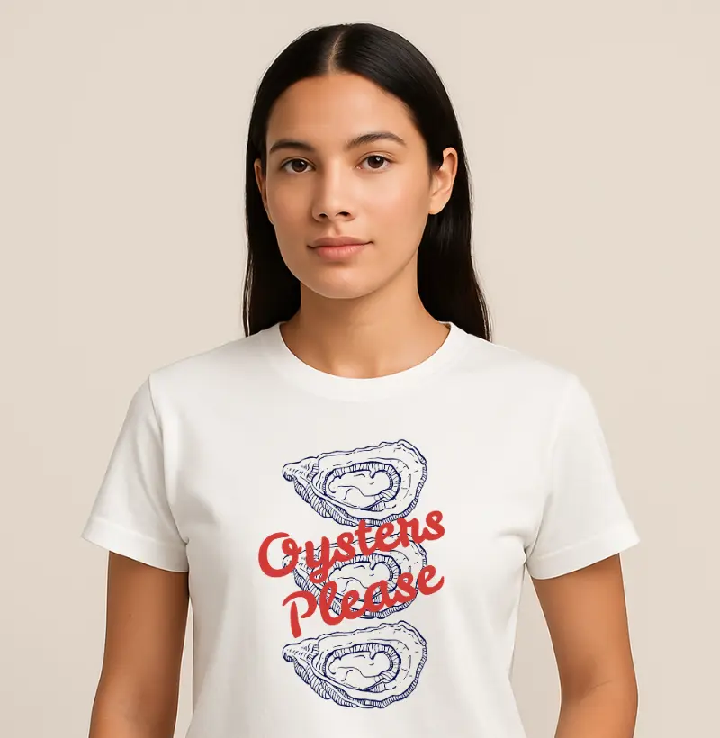 Camiseta Oysters Please Marinho
