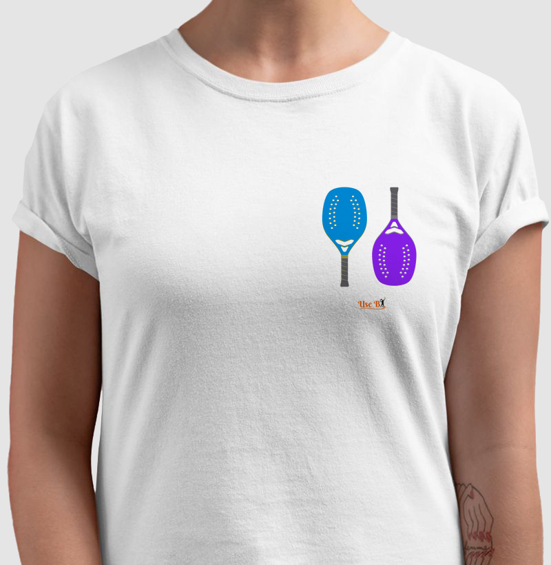 Raquetinhas azul e roxa