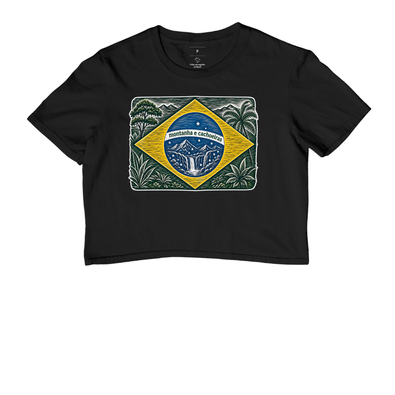 Montanha e cachoeiras