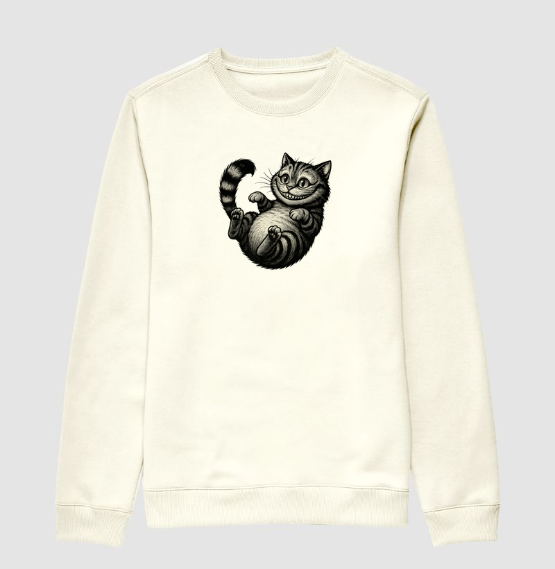 Gato Sorridente (Suéter Moletom)