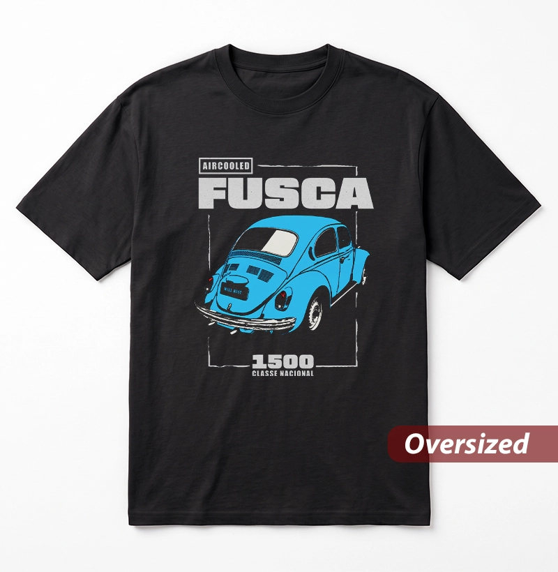 Fusca 1500 | Azul - Camiseta Oversized