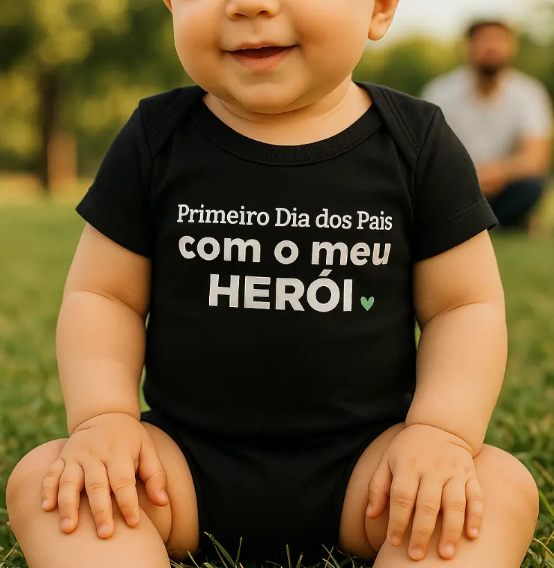 Primeiro Dia dos Pais com meu herói!