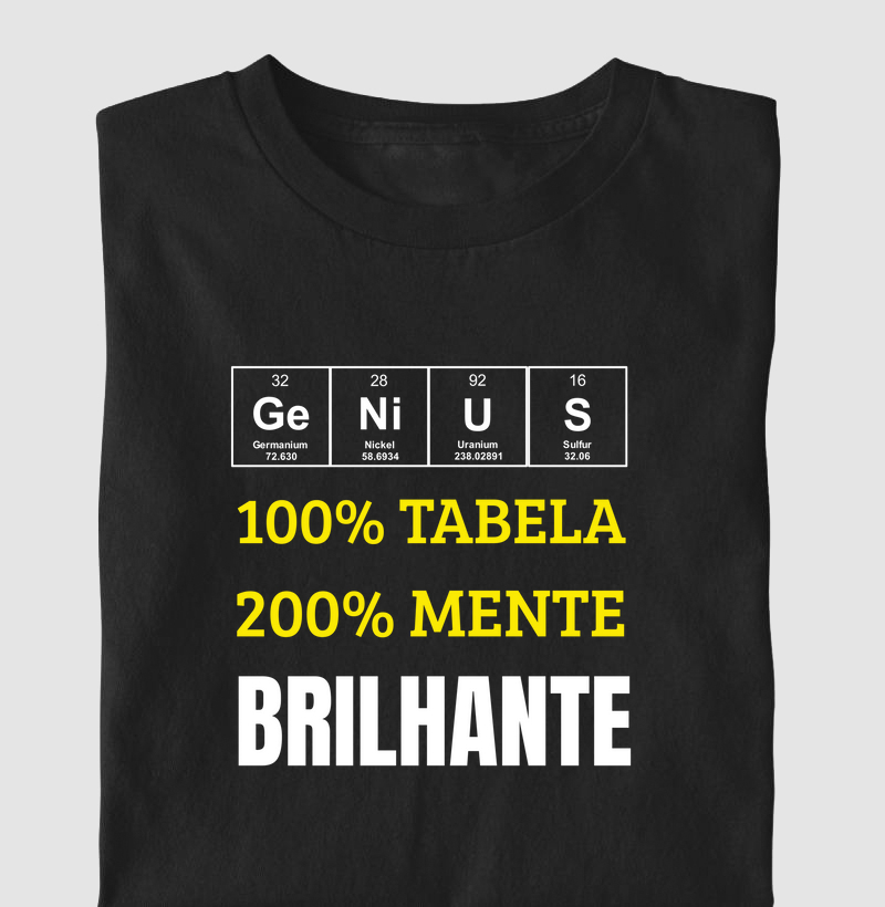GeNiUS 100% tabela 200% Mente Brilhante