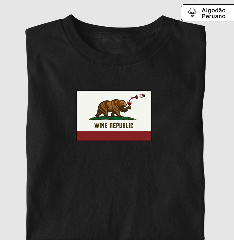 Wine Republic 2 - Camiseta Algodão Peruano