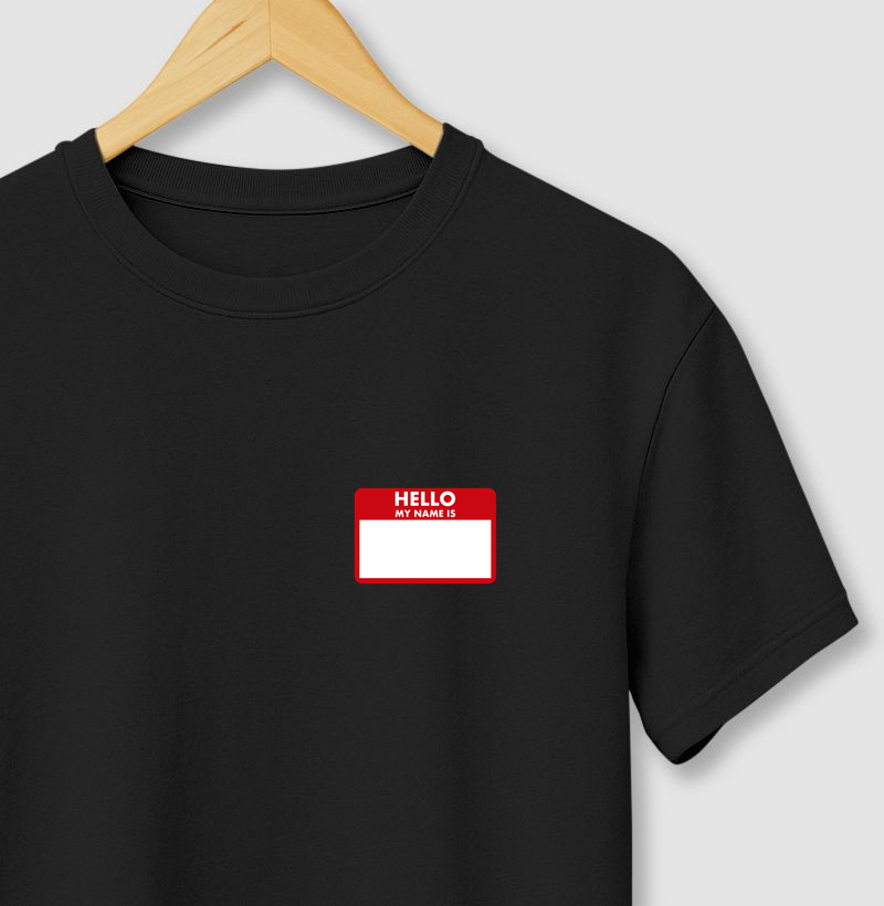 Hello my name is (red)