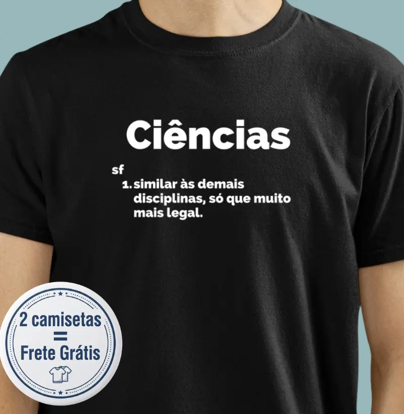 Camiseta Premium Ciências