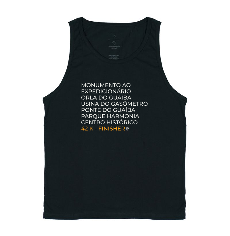 Camiseta Maratona - Percurso Maratona POA 