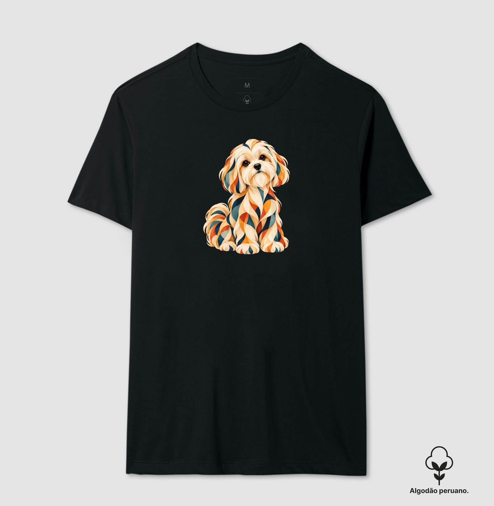 Cachorro Fragmentado  - Camiseta Algodão Peruano
