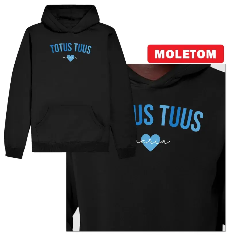 Totus Tuus Maria Moletom Capuz