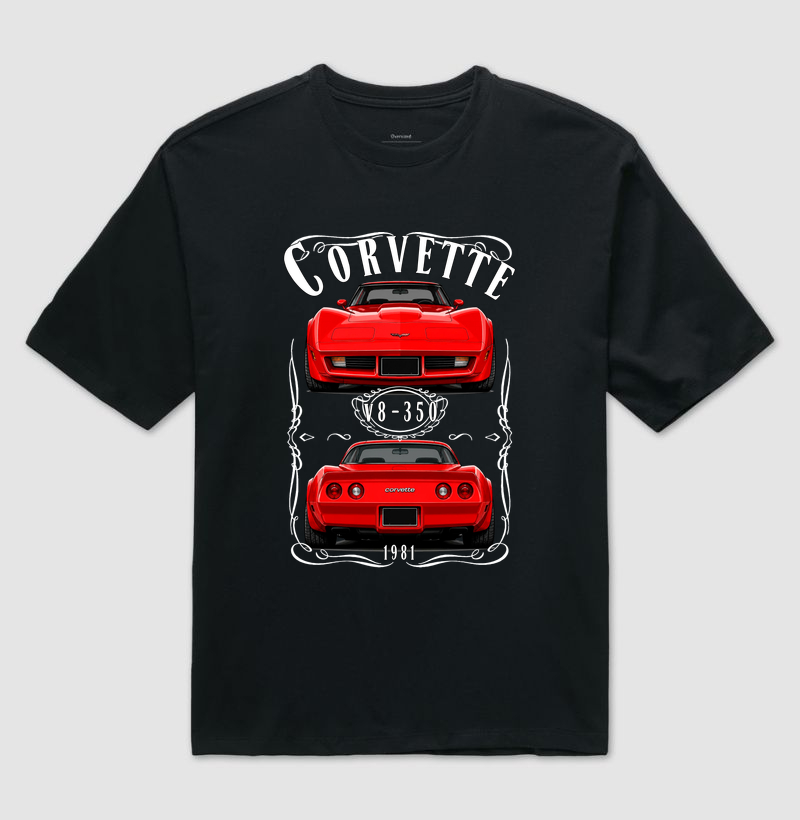 Camiseta oversized Corvette vintage